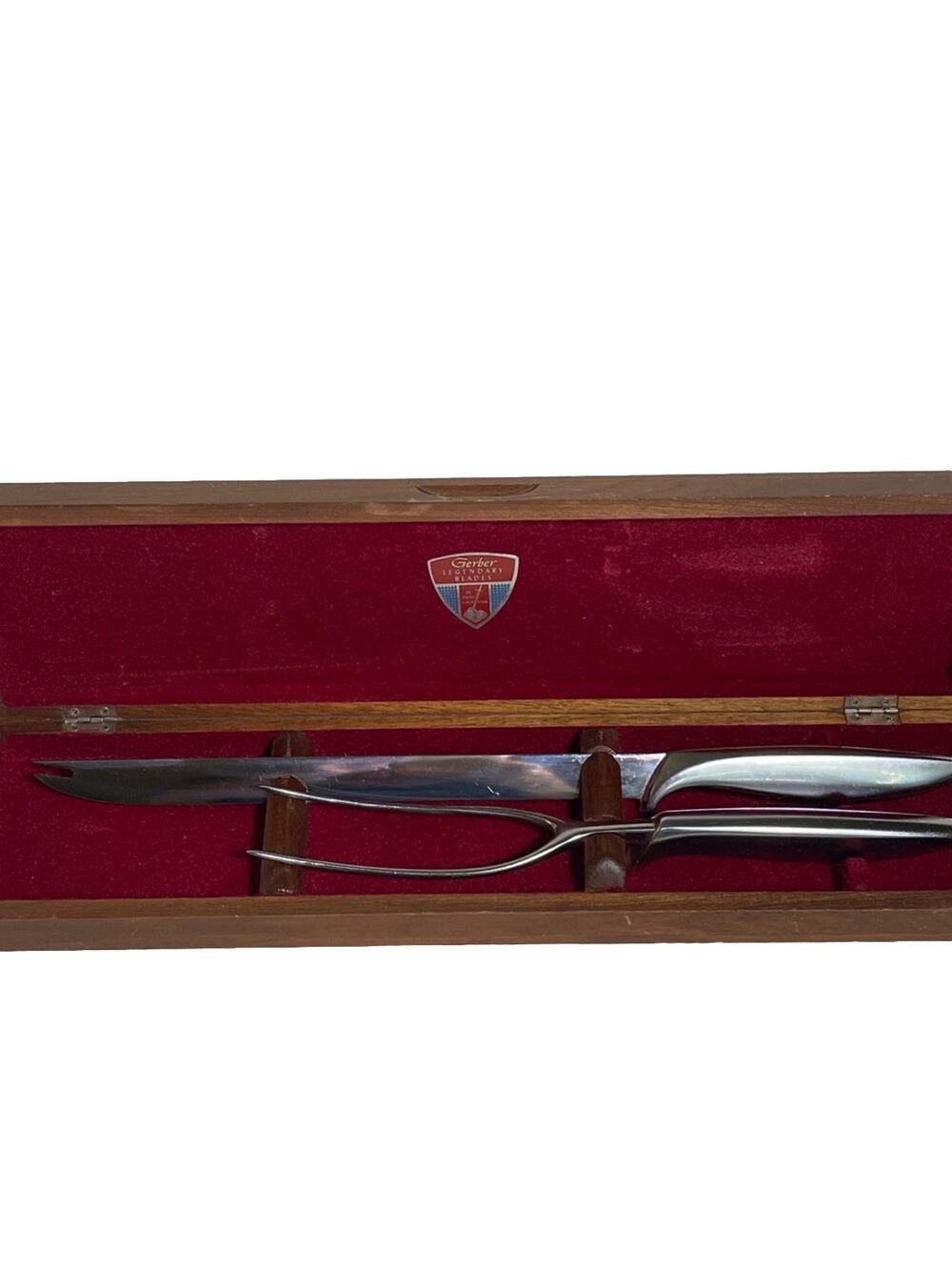 Gerber Legendary Blades 2-Piece Carving Set in Walnut Presentation Case